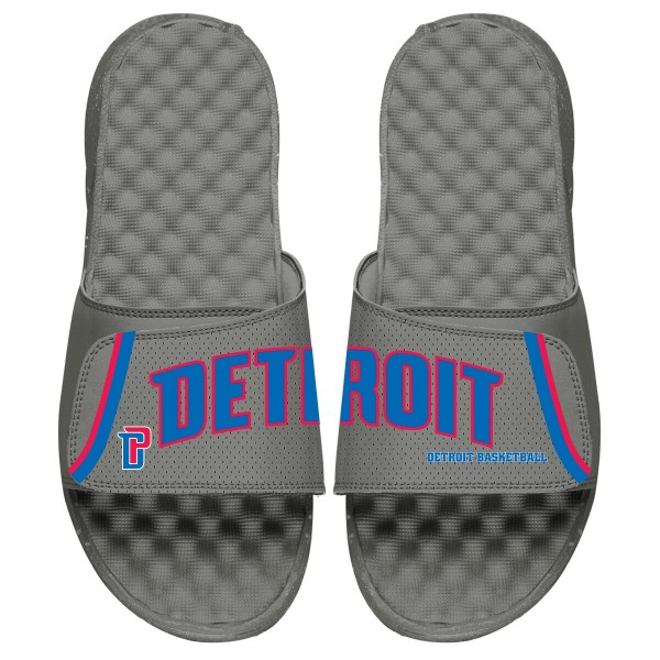 Детские шлепки Detroit Pistons ISlide Statement - Gray
