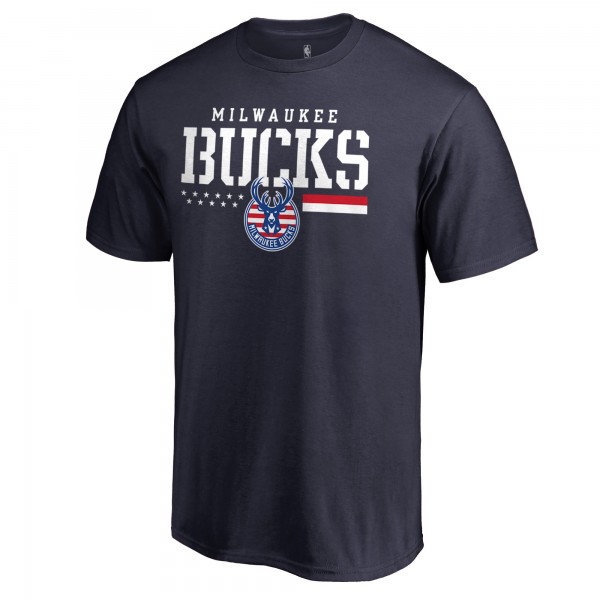 Футболка Milwaukee Bucks Hoops For Troops - Navy
