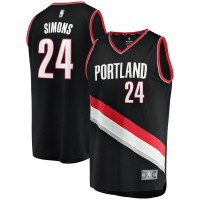 Игровая форма  Anfernee Simons Portland Trail Blazers Fast Break Replica - Icon Edition - Black