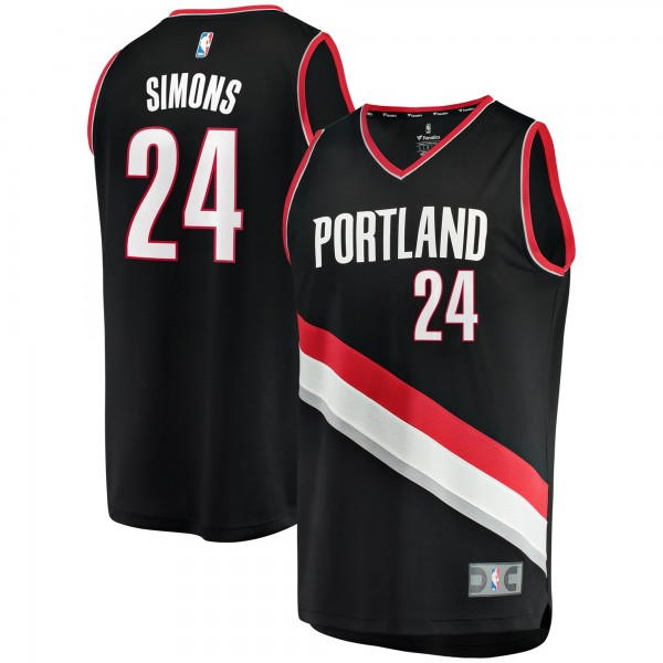 Игровая форма  Anfernee Simons Portland Trail Blazers Fast Break Replica - Icon Edition - Black