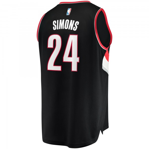 Игровая форма  Anfernee Simons Portland Trail Blazers Fast Break Replica - Icon Edition - Black