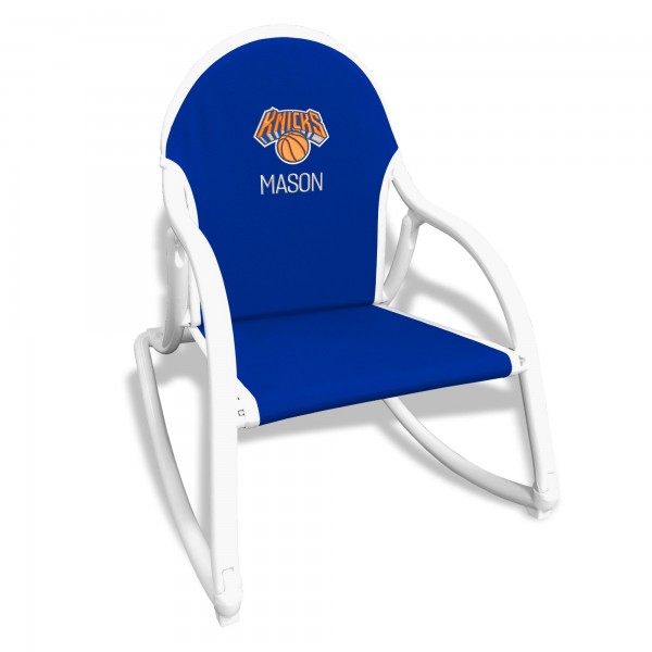 Royal New York Knicks Childrens Personalized Rocking Chair