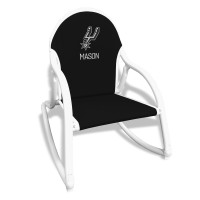 Именная кресло-качалка Black San Antonio Spurs Children's