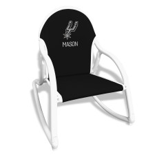 Именная кресло-качалка Black San Antonio Spurs Children's
