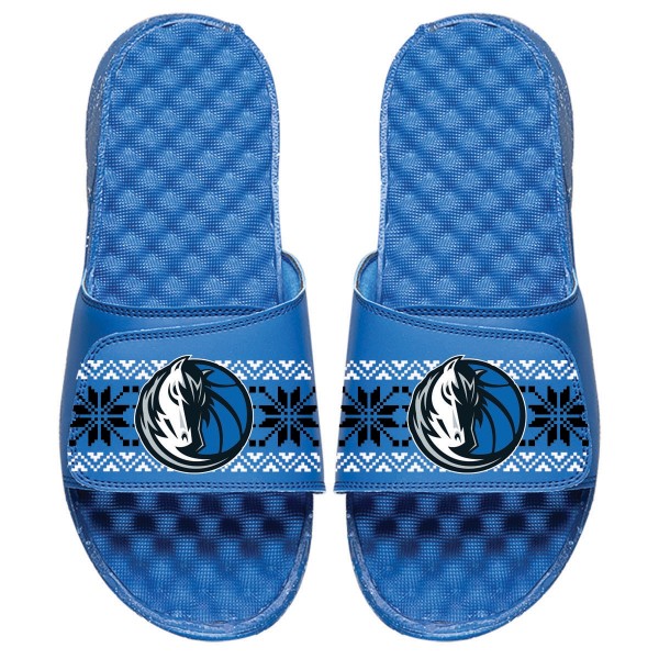 Шлепки Dallas Mavericks ISlide Ugly Sweater - Royal