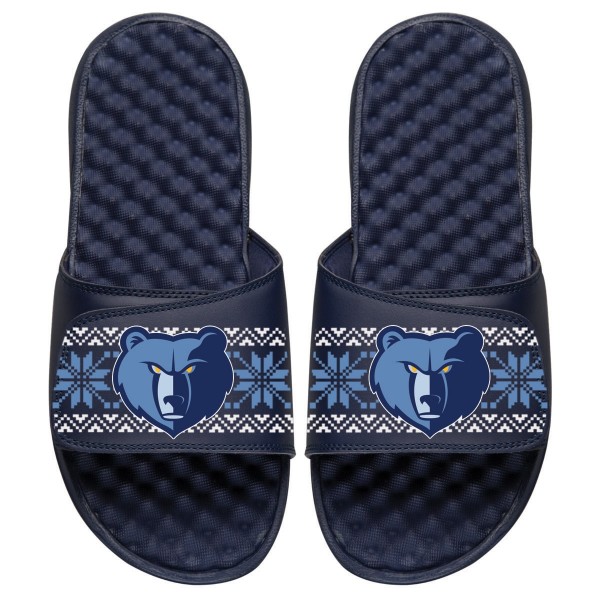 Шлепки Memphis Grizzlies ISlide Ugly Sweater - Navy