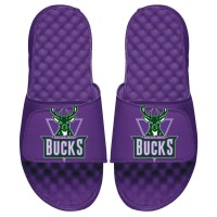 Шлепки Milwaukee Bucks ISlide Hardwood Classic Logo - Purple