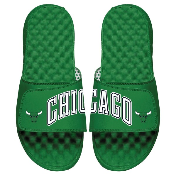 Шлепки Chicago Bulls ISlide Green Split