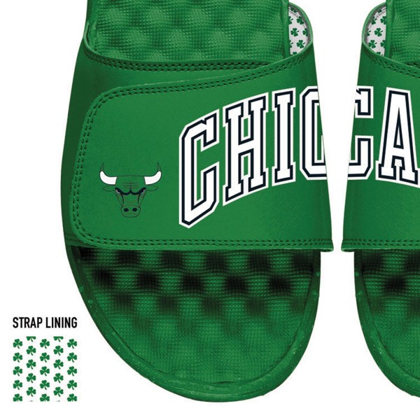 Шлепки Chicago Bulls ISlide Green Split