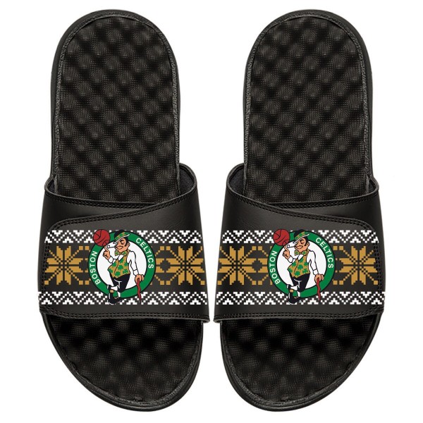 Детские шлепки Boston Celtics ISlide Ugly Sweater - Black