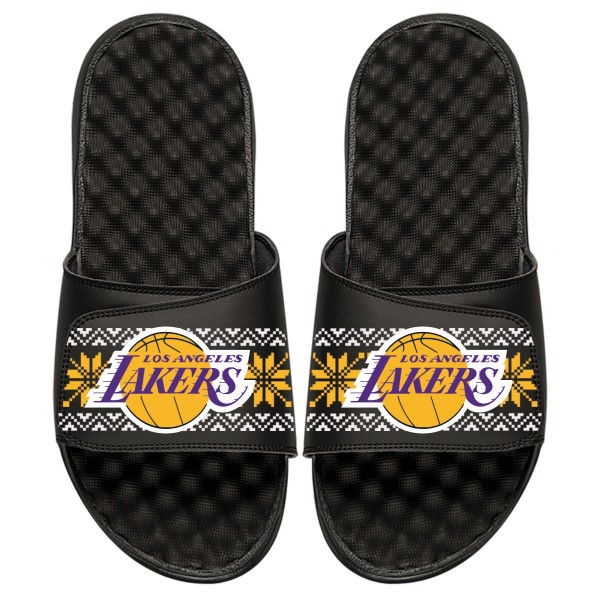 Детские шлепки Los Angeles Lakers ISlide Ugly Sweater - Black