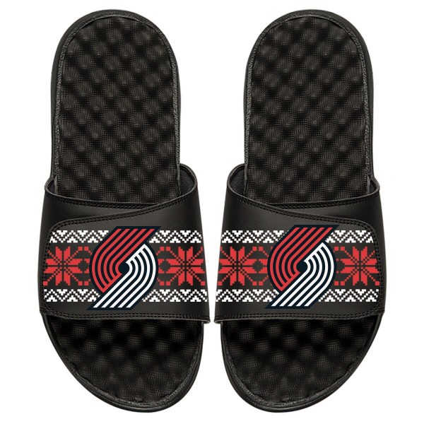 Детские шлепки Portland Trail Blazers ISlide Ugly Sweater - Black