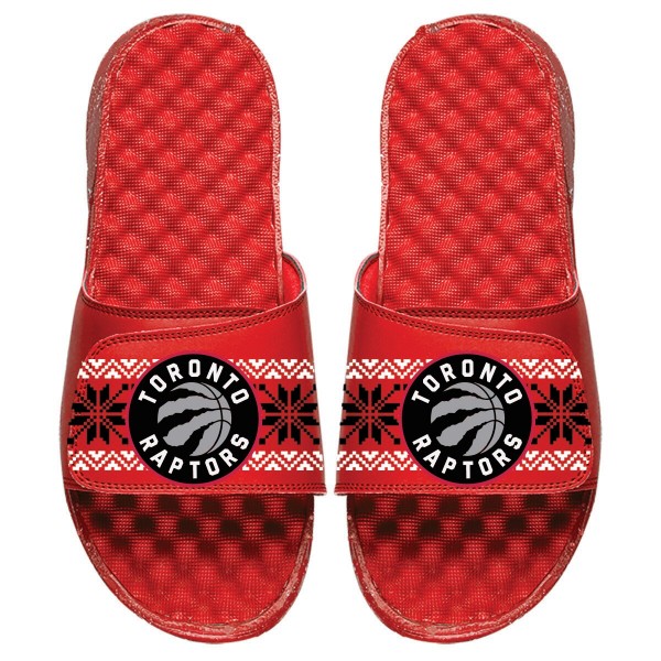 Детские шлепки Toronto Raptors ISlide Ugly Sweater - Red