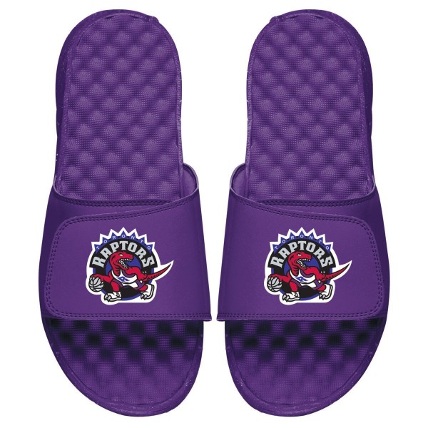 Шлепки Toronto Raptors ISlide Hardwood Classic Primary Logo - Purple