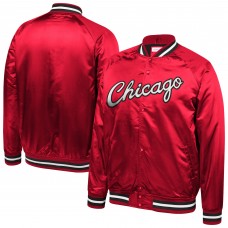Куртка Chicago Bulls Mitchell & Ness Red Hardwood Classics Throwback Wordmark Satin