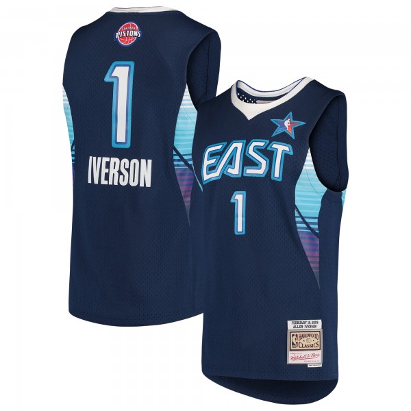 Игровая форма  Allen Iverson Eastern Conference Mitchell & Ness Hardwood Classics 2009 NBA All-Star Game Swingman - Navy