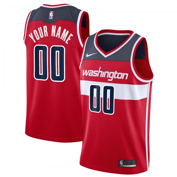 Игровая именная майка Washington Wizards Nike Swingman - Icon Edition - Red - личная джерси НБА