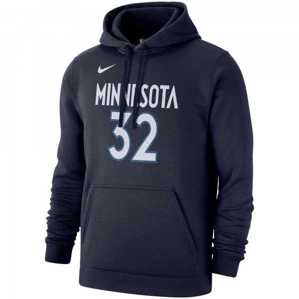 Толстовка с капюшоном Karl-Anthony Towns Minnesota Timberwolves Nike 2019/20 - Navy - фирменная одежда NBA