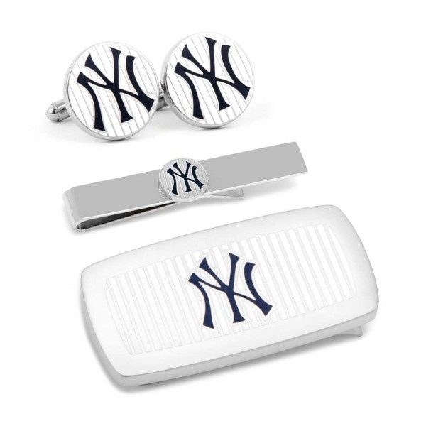 New York Yankees White 3-Piece Cushion Gift Set