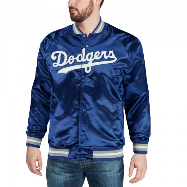 Куртка на кнопках Los Angeles Dodgers Mitchell & Ness Lightweight Satin - Royal
