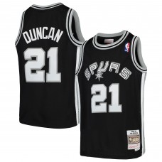 Детская игровая майка Tim Duncan San Antonio Spurs Mitchell & Ness Swingman Throwback - Black