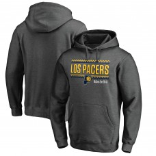 Толстовка с капюшоном Indiana Pacers Noches Ene-Be-A - Heather Gray