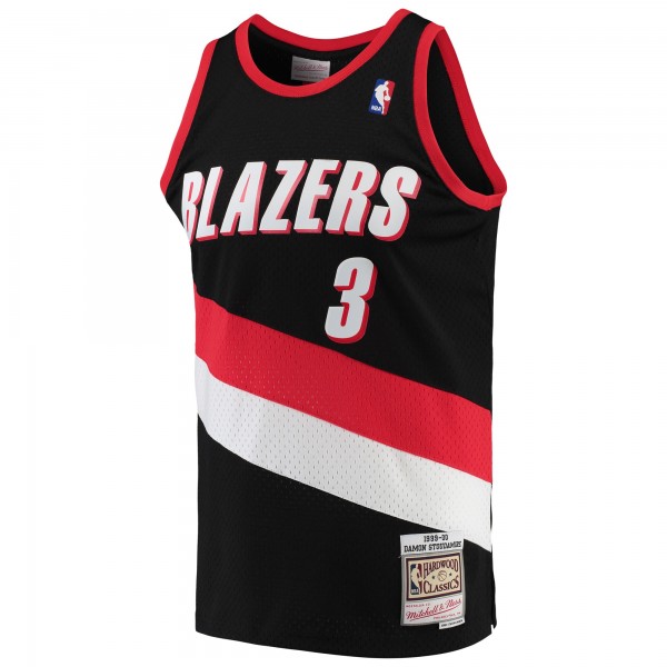 Игровая майка Damon Stoudamire Portland Trail Blazers Mitchell & Ness Hardwood Classics Swingman - Black - оригинальная джерси НБА