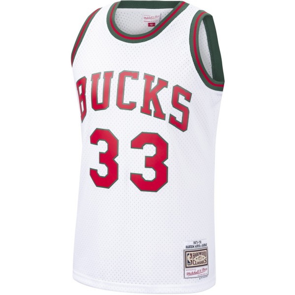 Игровая форма  Kareem Abdul-Jabbar Milwaukee Bucks Mitchell & Ness Hardwood Classics Swingman - White