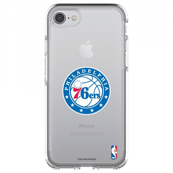 Чехол на iPhone Philadelphia 76ers OtterBox Clear Primary Logo