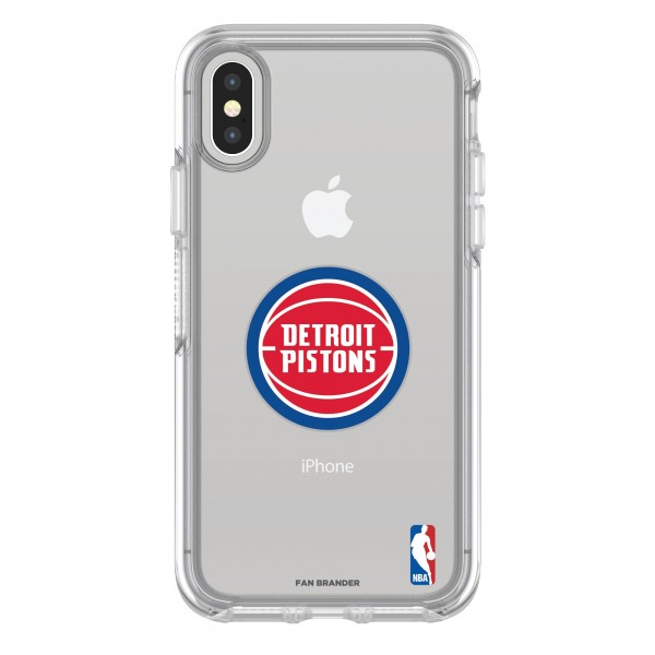 Чехол на телефон Detroit Pistons OtterBox Clear Primary Logo iPhone