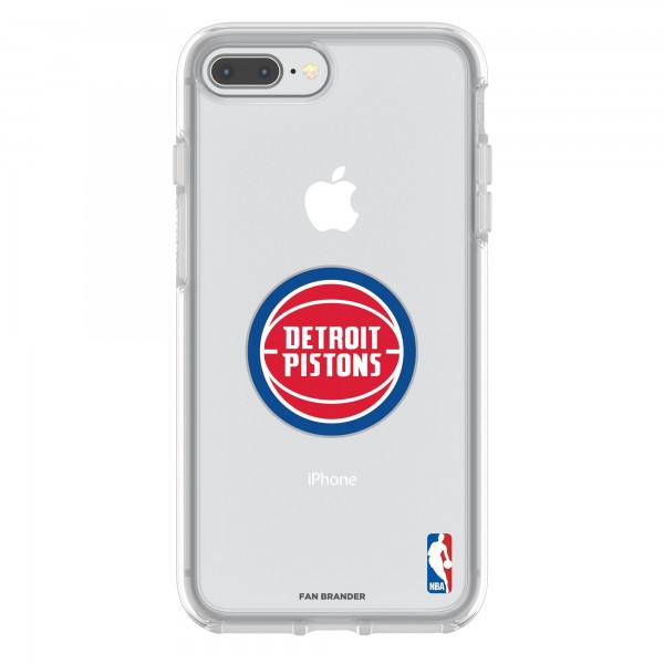 Чехол на телефон Detroit Pistons OtterBox Clear Primary Logo iPhone