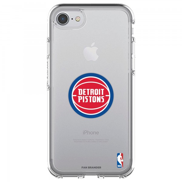 Чехол на телефон Detroit Pistons OtterBox Clear Primary Logo iPhone