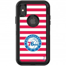 Чехол на iPhone Philadelphia 76ers OtterBox Defender Striped Design