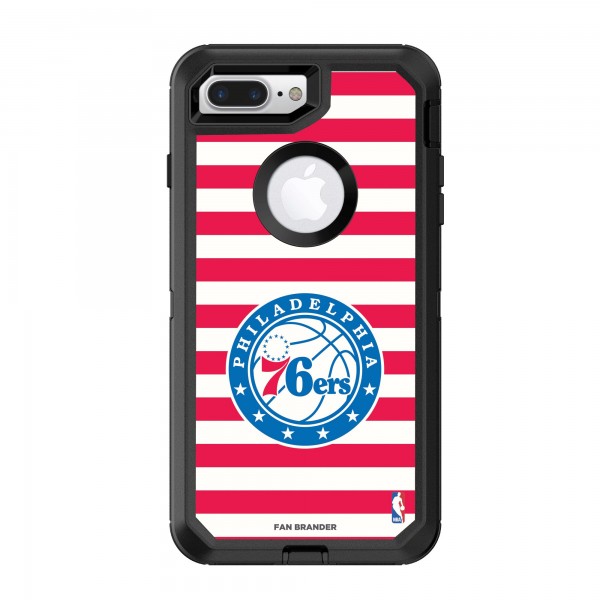 Чехол на iPhone Philadelphia 76ers OtterBox Defender Striped Design