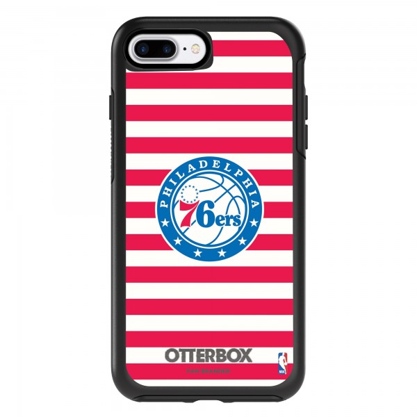 Чехол на iPhone Philadelphia 76ers OtterBox Symmetry Striped Design