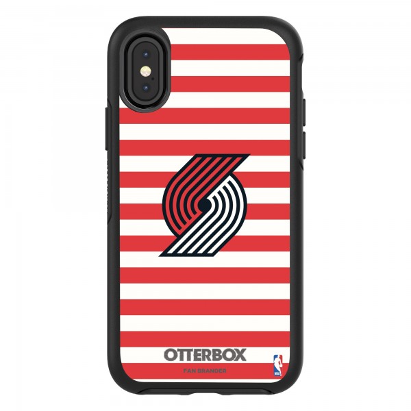 Чехол на iPhone Portland Trail Blazers OtterBox Symmetry Striped Design