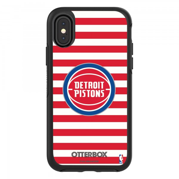 Чехол на телефон Detroit Pistons OtterBox iPhone Symmetry Striped Design