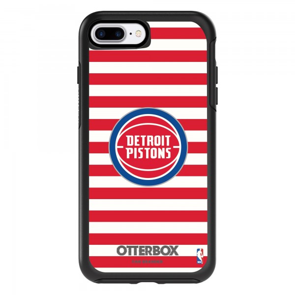 Чехол на телефон Detroit Pistons OtterBox iPhone Symmetry Striped Design