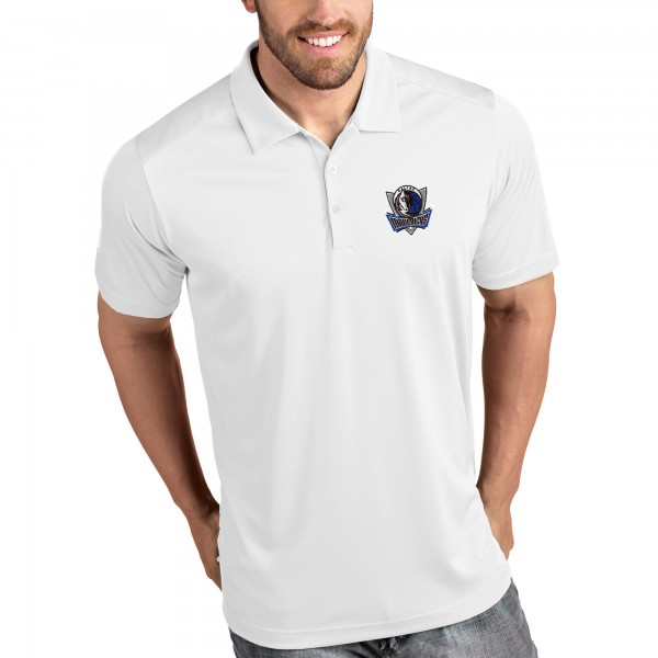 Футболка поло Dallas Mavericks Antigua - White - спортивная одежда НБА