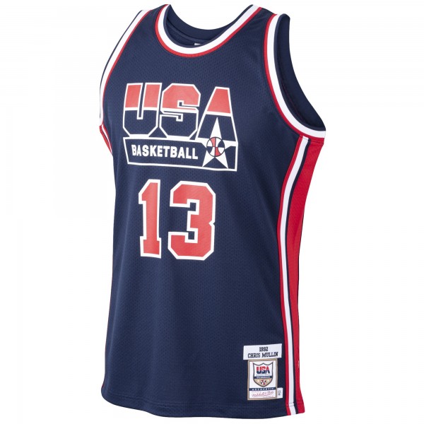 Игровая джерси Chris Mullin USA Basketball Mitchell & Ness 1992 Dream Team Authentic - Navy