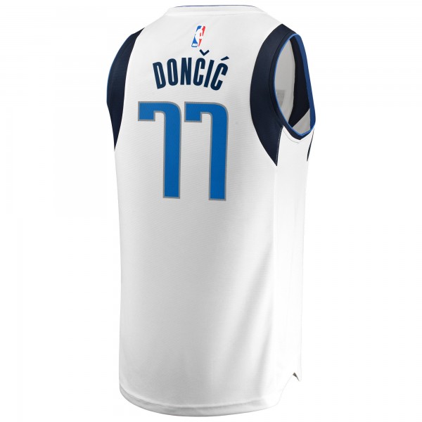Игровая джерси Luka Doncic Dallas Mavericks Fast Break Mens Replica - Association Edition - White