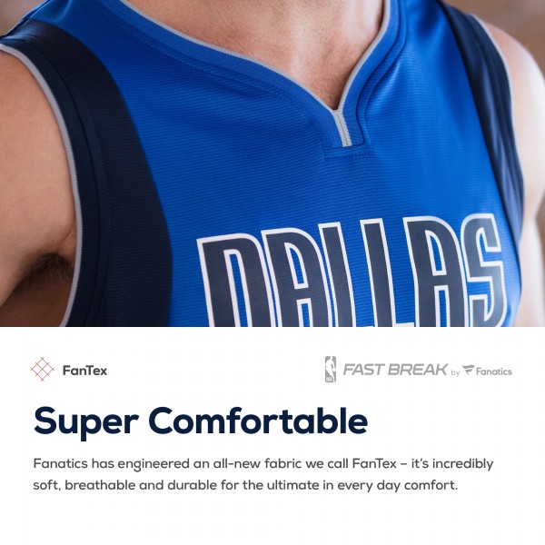 Игровая джерси Luka Doncic Dallas Mavericks Fast Break Mens Replica - Association Edition - White