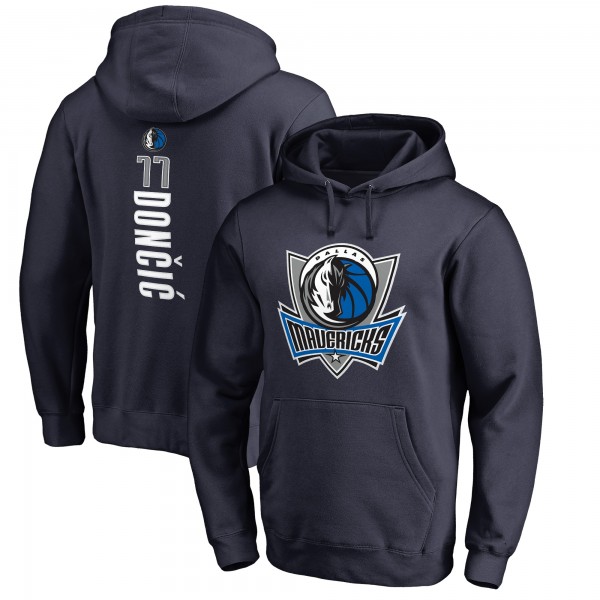 Толстовка с капюшоном Luka Doncic Dallas Mavericks Backer - Navy - фирменная одежда NBA