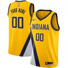 Игровая именная майка Indiana Pacers Nike 2019/20 Swingman Yellow - Statement Edition
