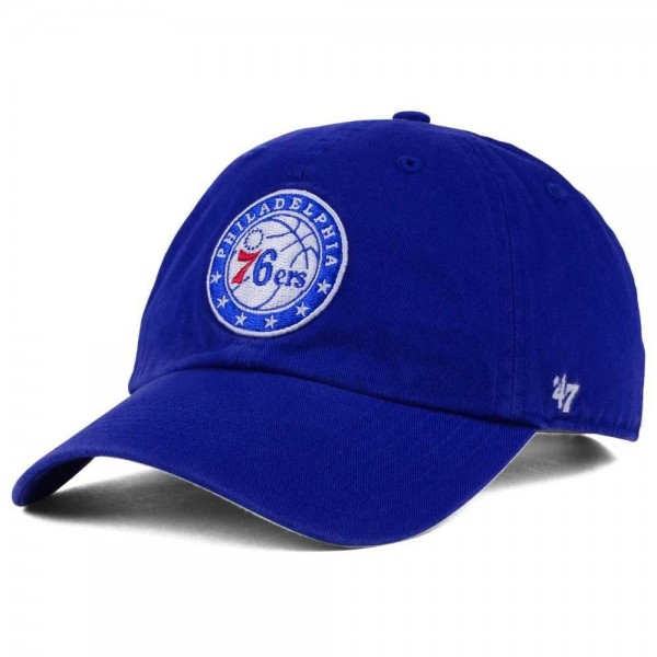 Бейсболка Philadelphia 76ers 47 Royal Core Logo Clean Up