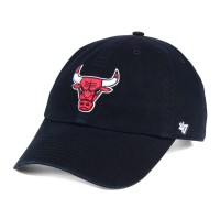 Бейсболка Mens Chicago Bulls 47 Black Clean-Up