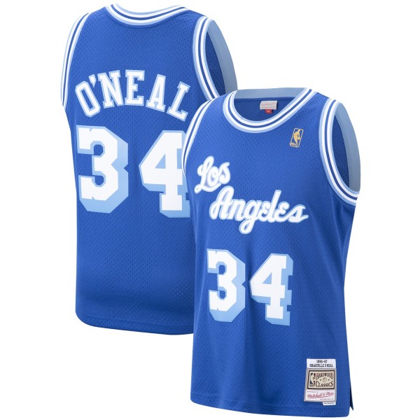 Игровая джерси Shaquille ONeal Los Angeles Lakers Mitchell & Ness Hardwood Classics Swingman - Royal