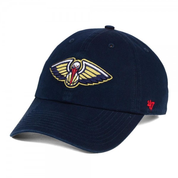 Бейсболка New Orleans Pelicans Clean Up - Navy - официальный мерч NBA