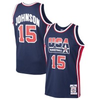 Игровая джерси Magic Johnson USA Basketball Mitchell & Ness 1992 Dream Team Authentic - Navy