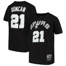 Детская футболка Tim Duncan San Antonio Spurs Mitchell & Ness Hardwood Classics - Black